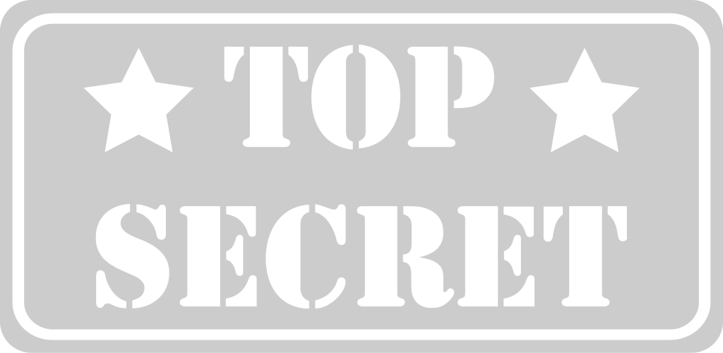 Stamp top secret vector