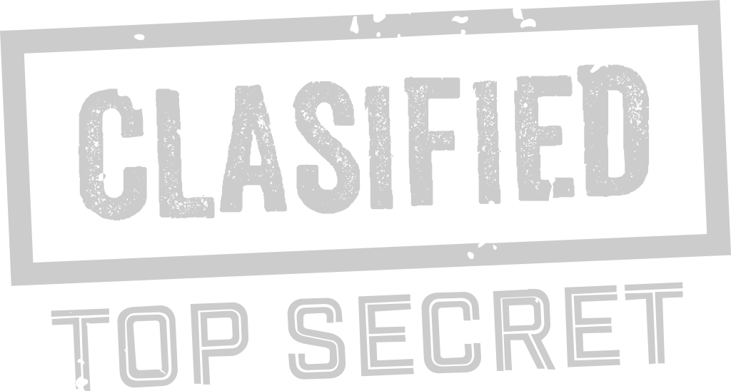 Stamp top secret vector