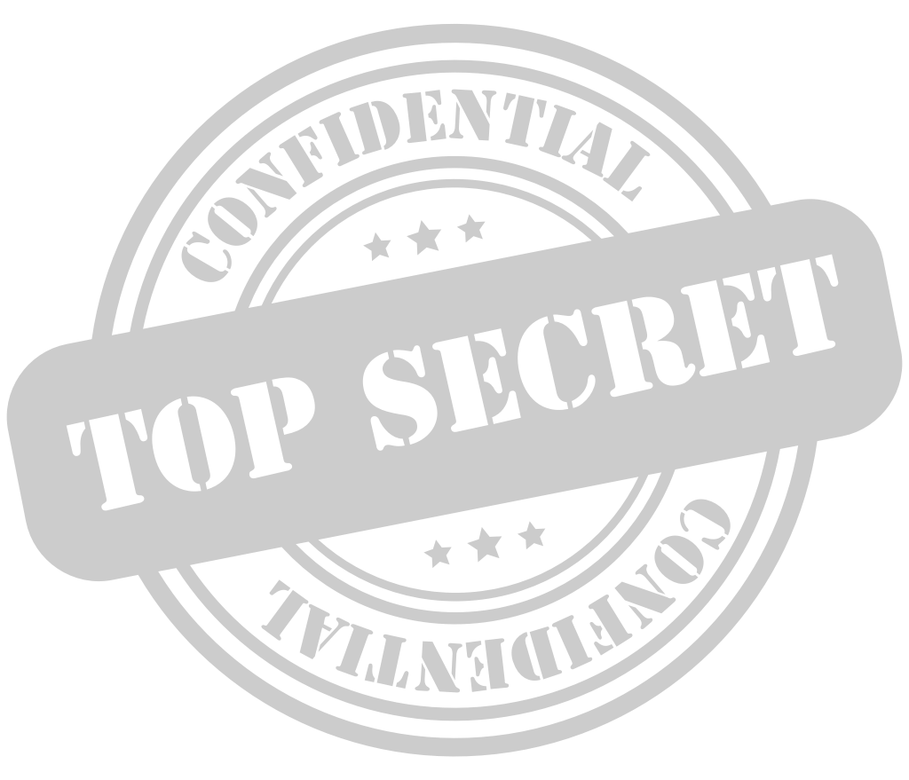 Stamp top secret vector