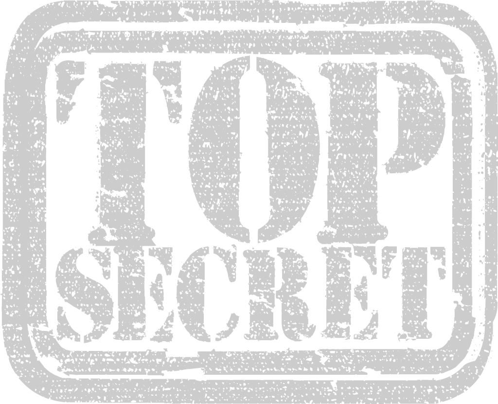 Stamp top secret vector