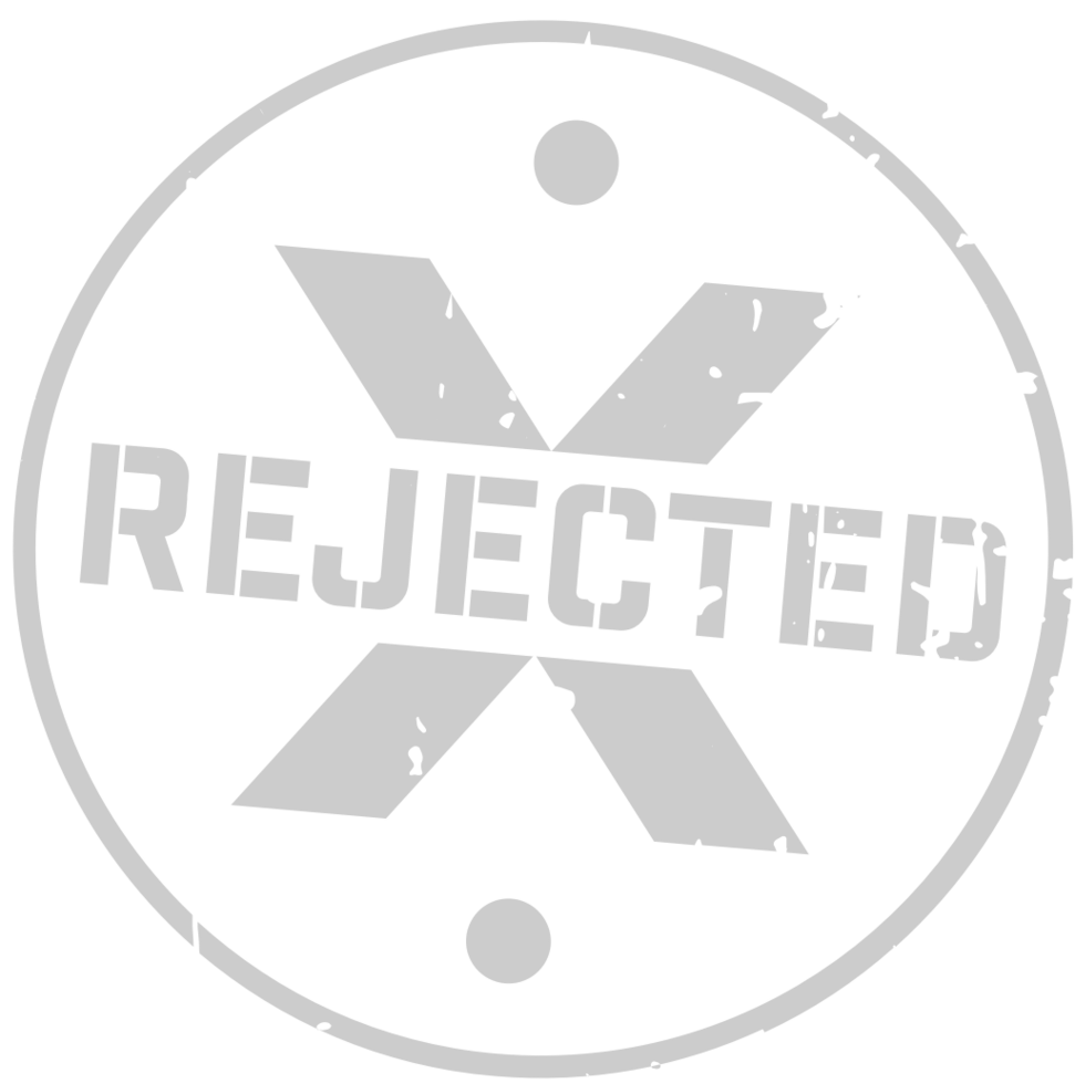 Stamp rejected vector