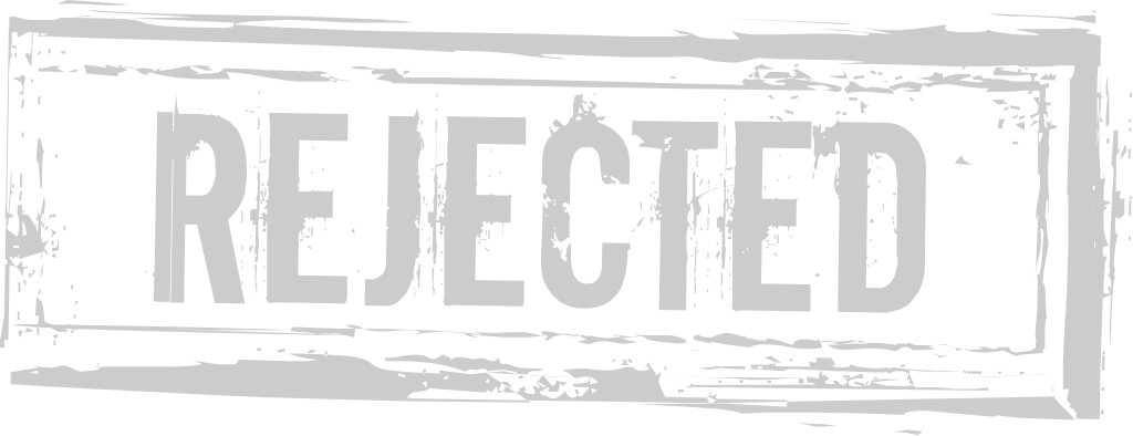 Stamp rejected vector