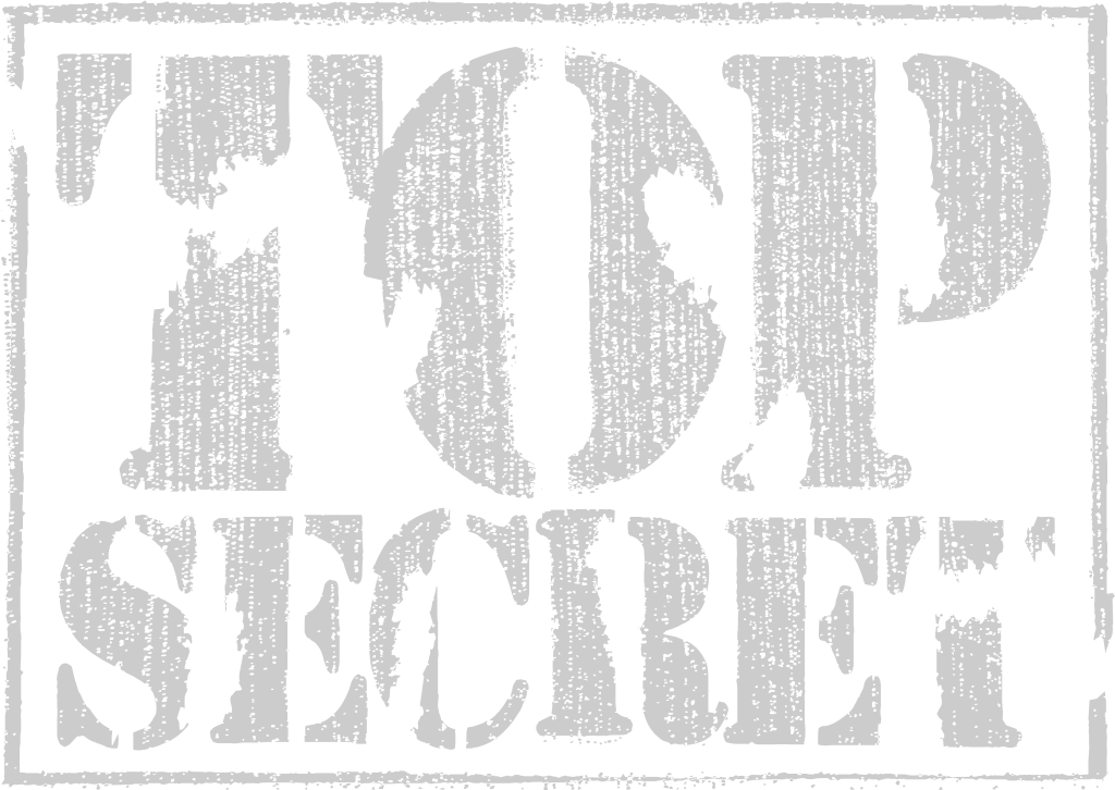 Stamp top secret vector