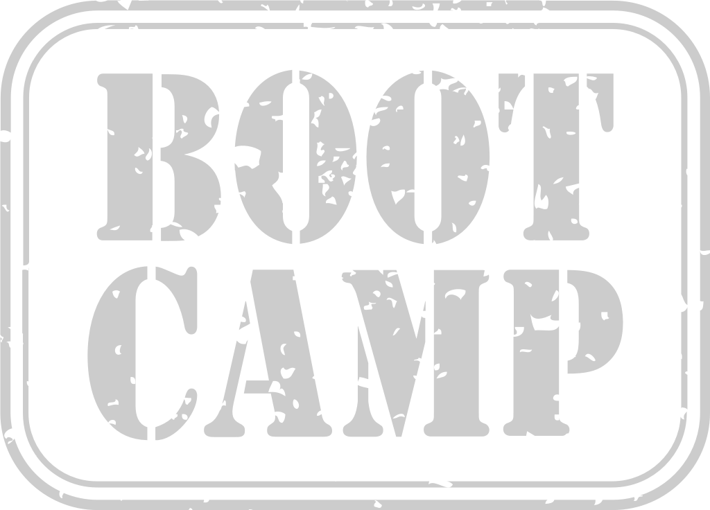 Stamp boot camp vector