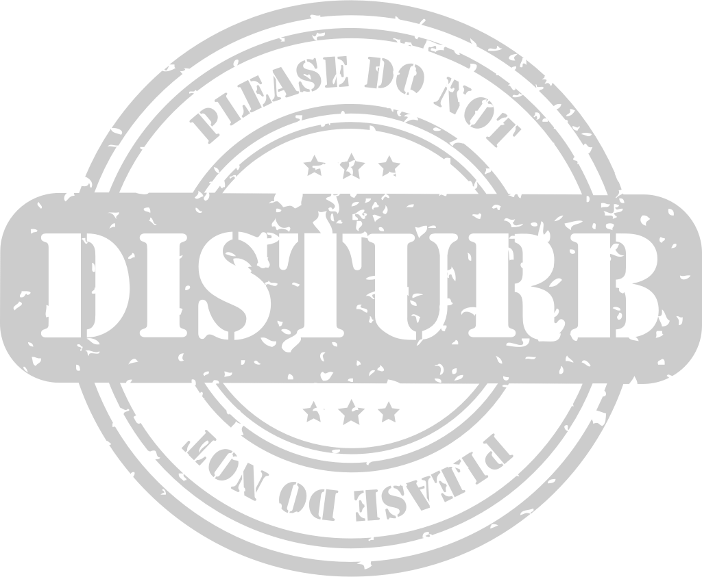 Stamp do not disturb vector