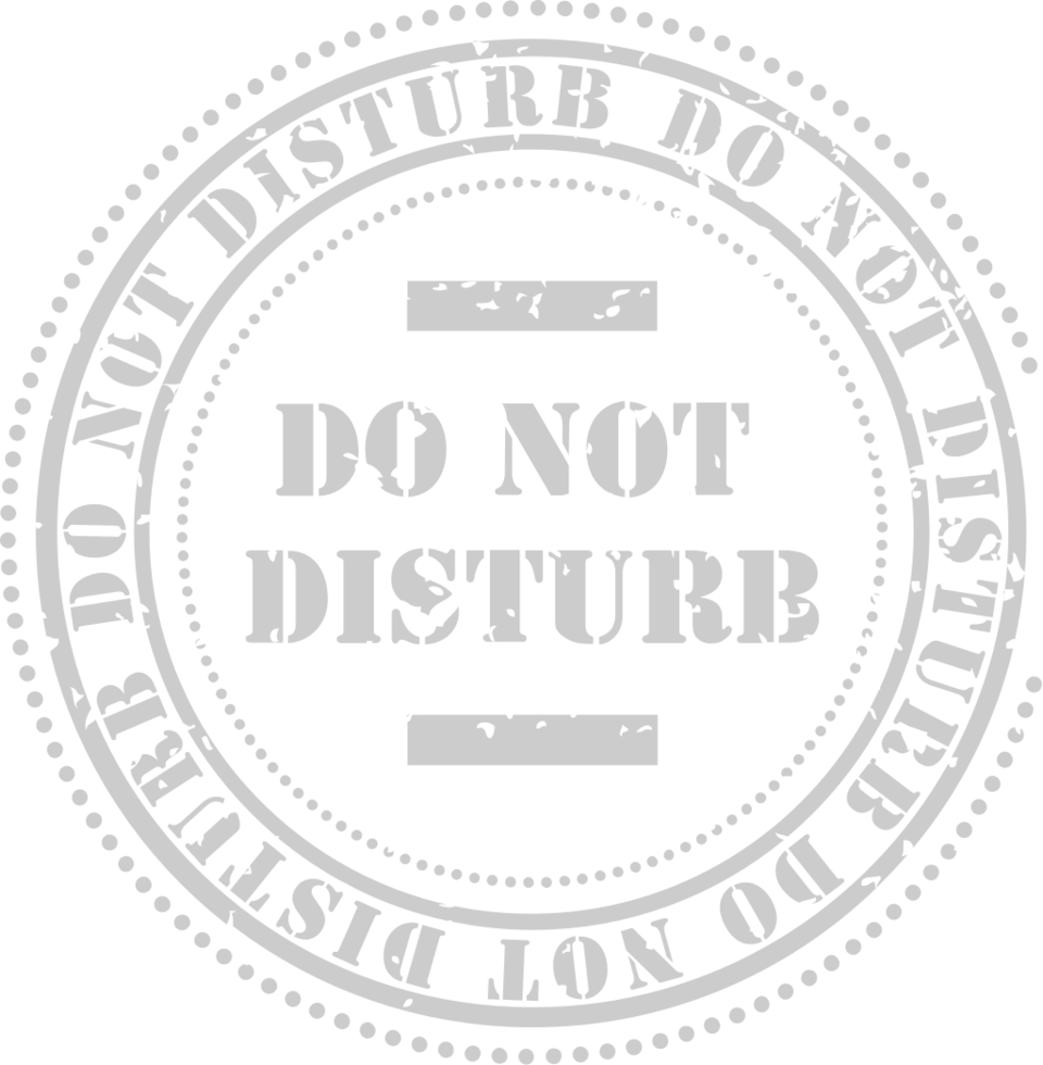 Stamp do not disturb vector