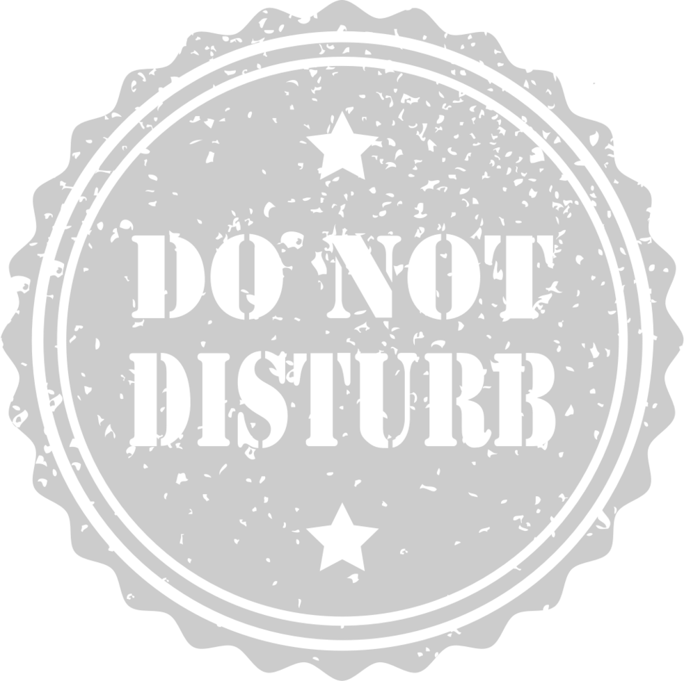 Stamp do not disturb vector