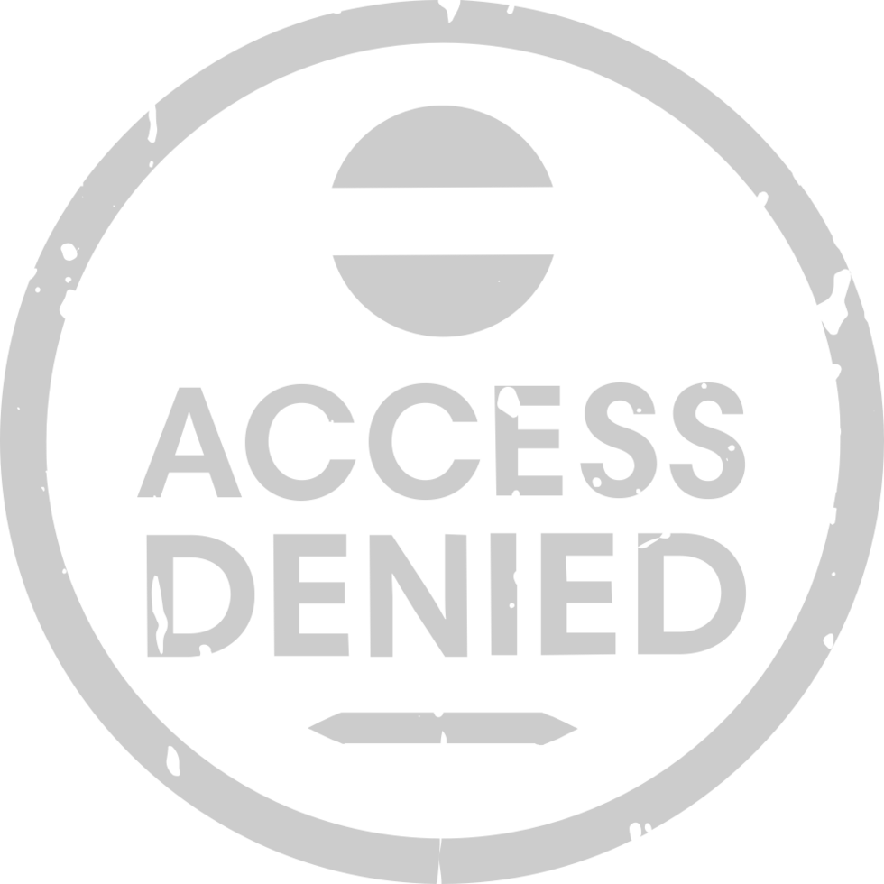Stamp denied vector