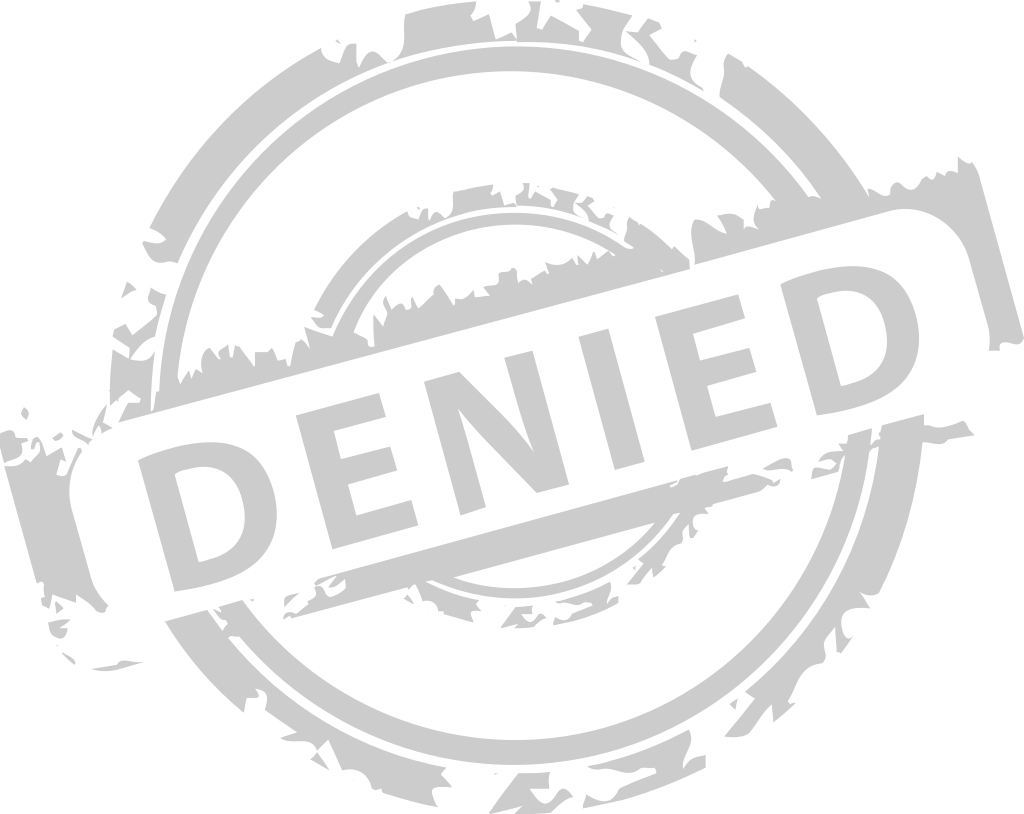 Stamp denied vector
