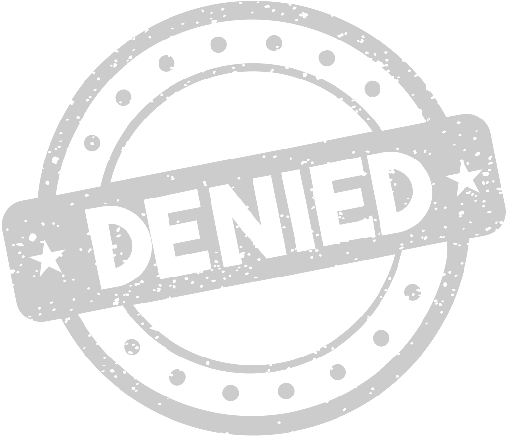 Stamp denied vector