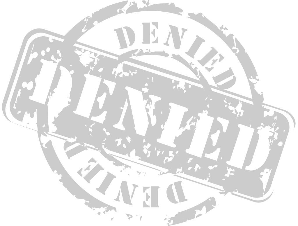 Stamp denied vector