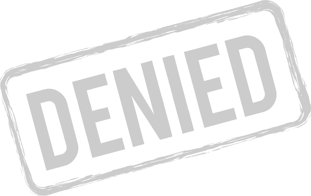 Stamp denied vector