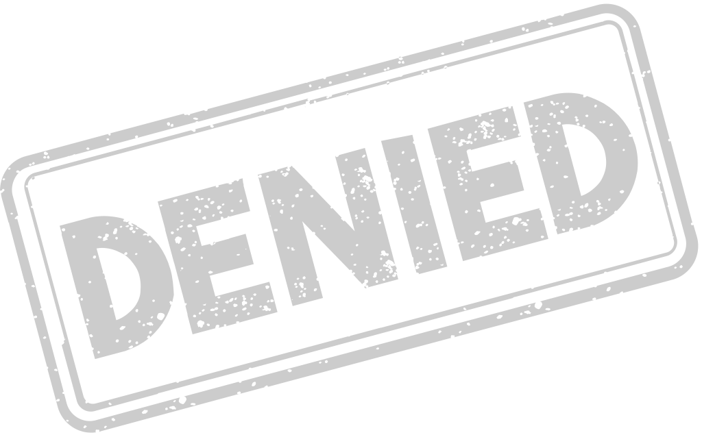 Stamp denied vector