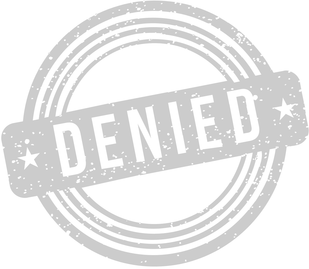 Stamp denied vector