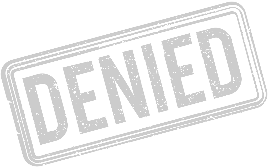 Stamp denied vector