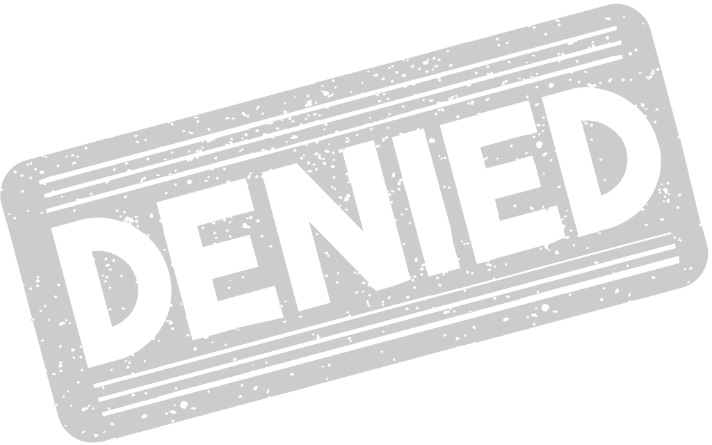 Stamp denied vector
