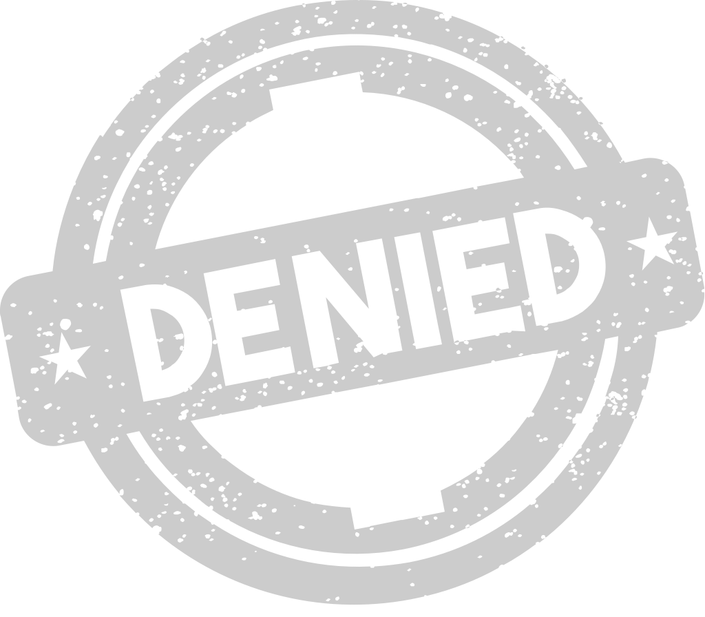 Stamp denied vector