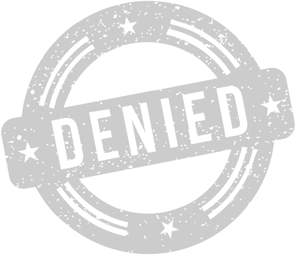 Stamp denied vector