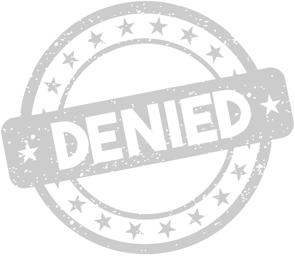 Stamp denied vector