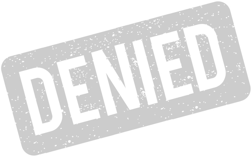 Stamp denied vector