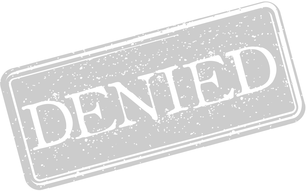 Stamp denied vector