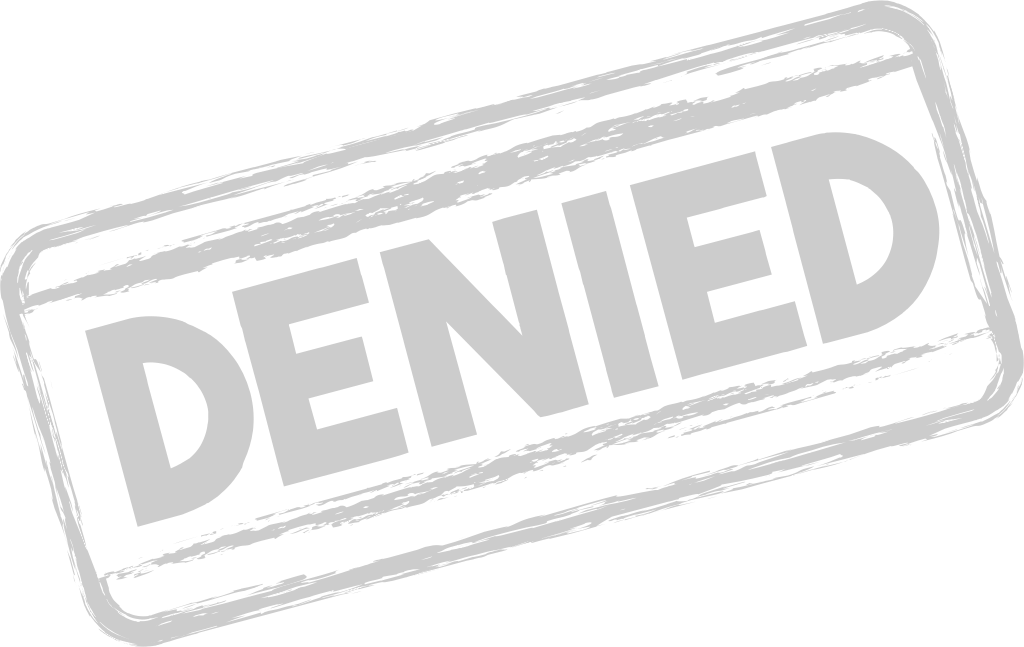 Stamp denied vector