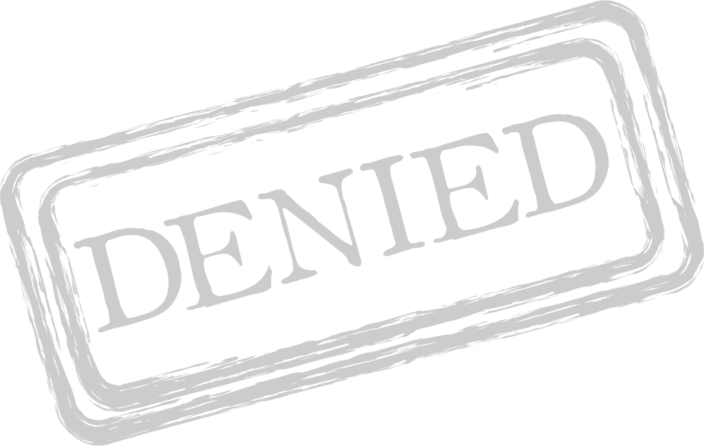 Stamp denied vector