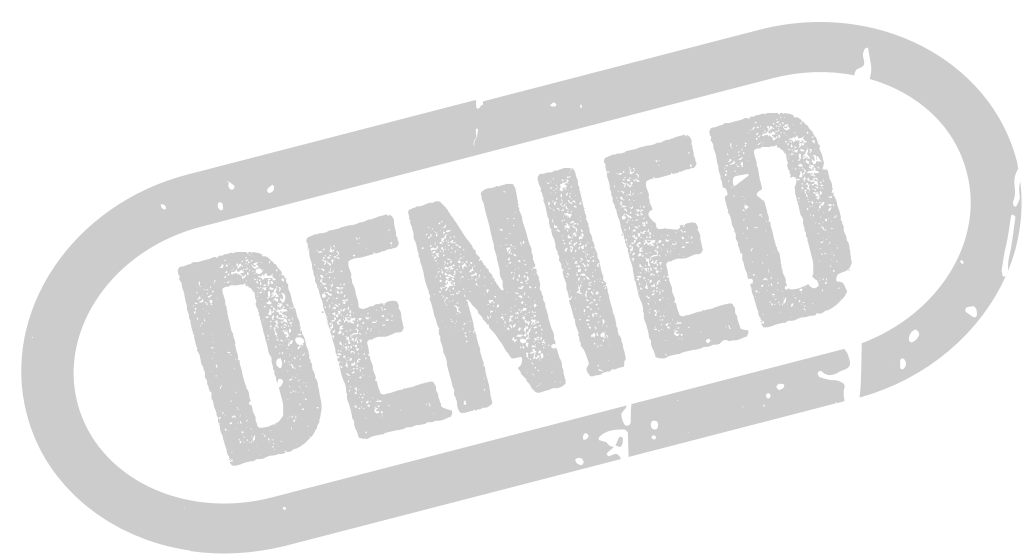 Stamp denied vector