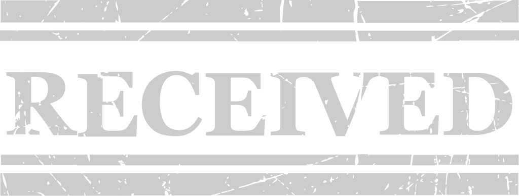 Stamp received vector