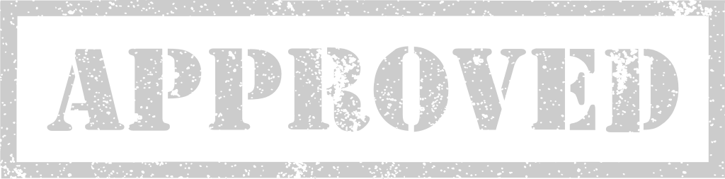 Stamp approved vector