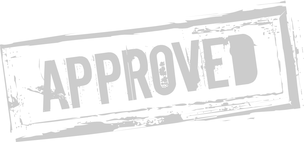 Stamp approved vector