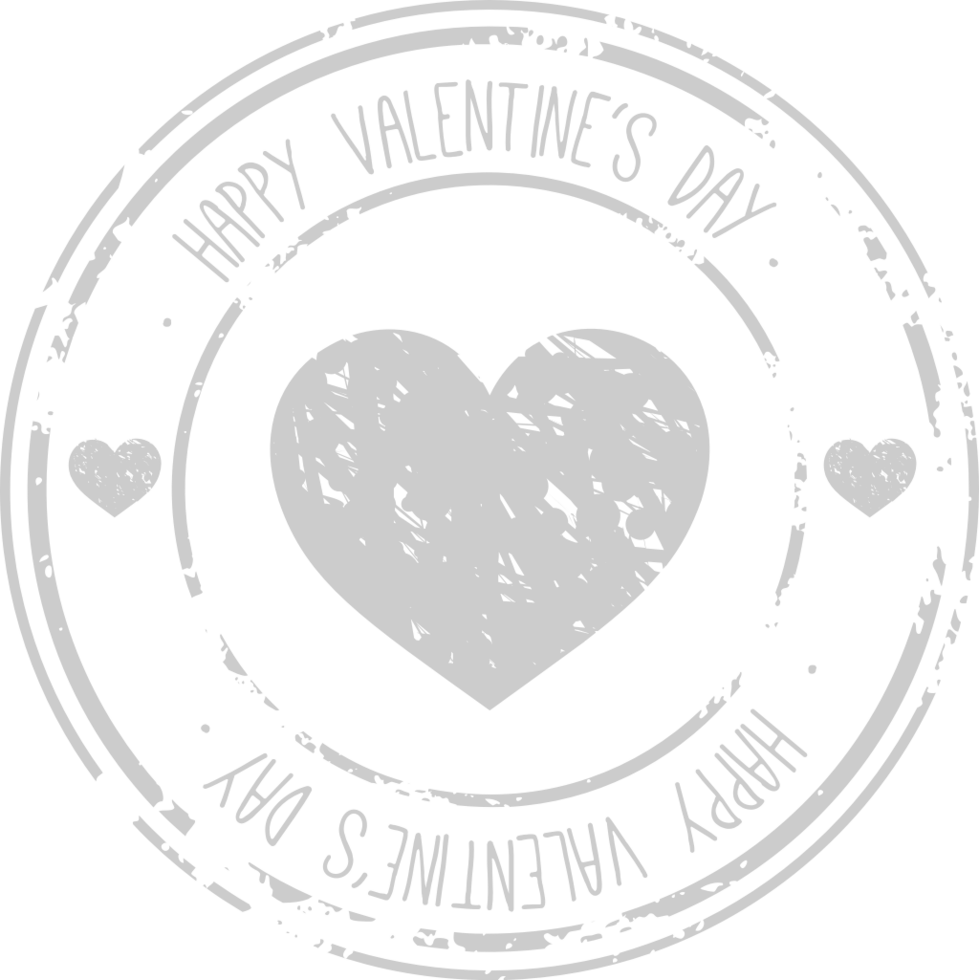 Stamp valentine vector