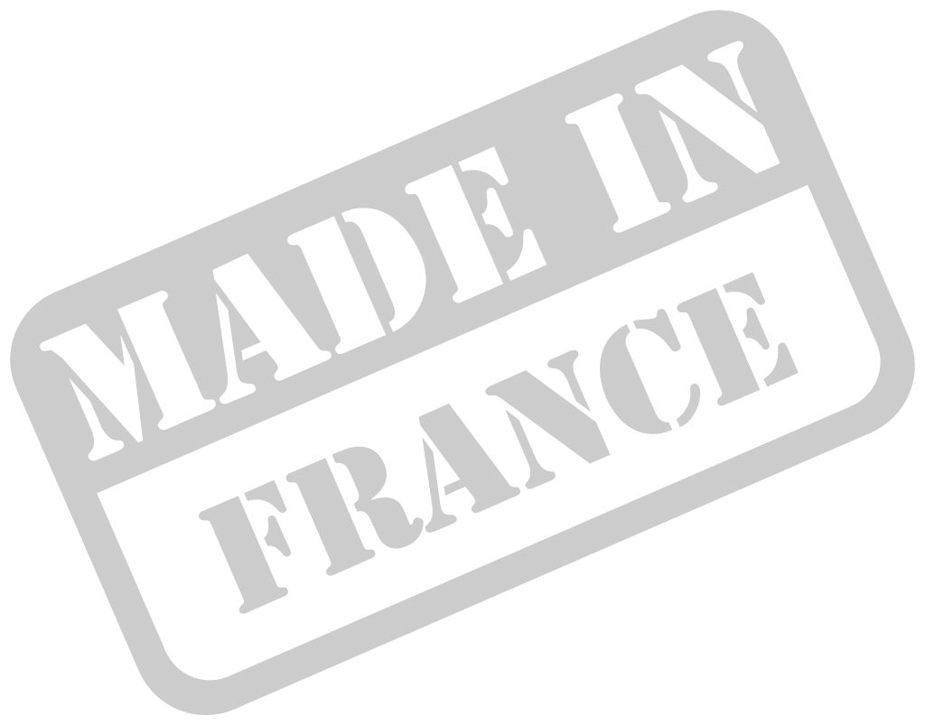 sello hecho en Francia vector