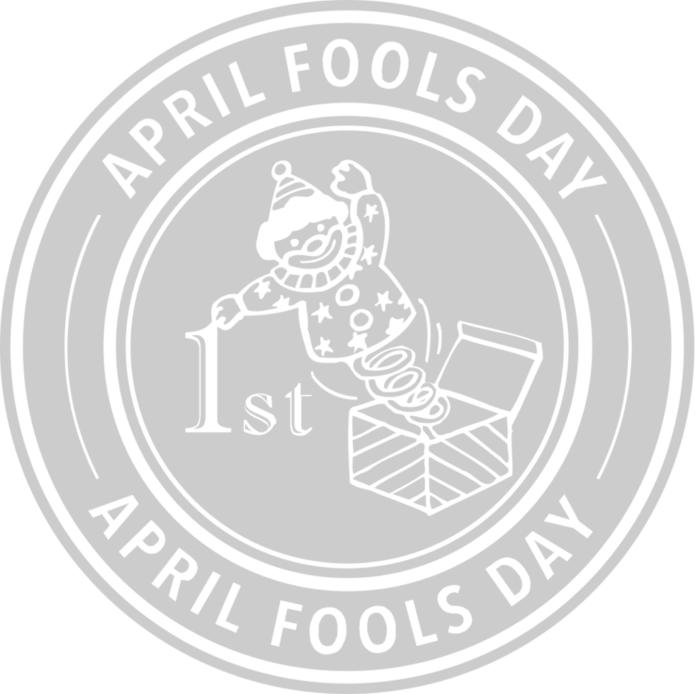 Stamp travel fools day vector