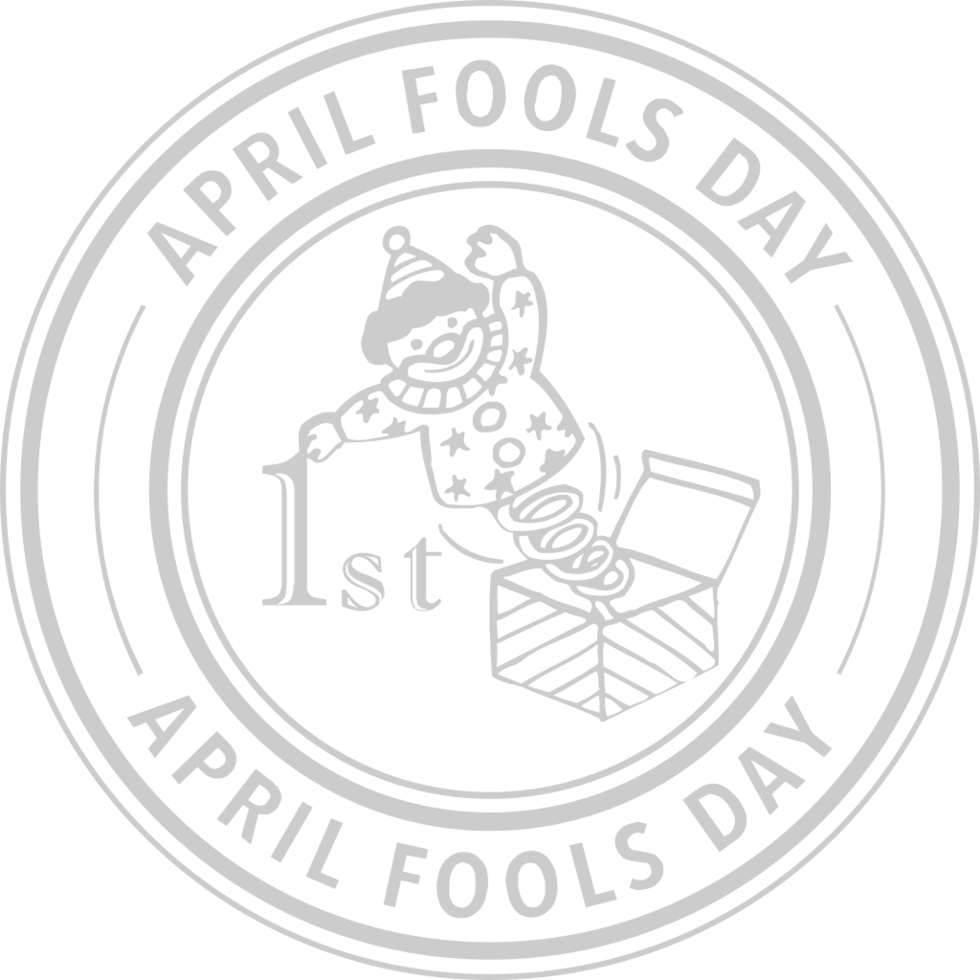 Stamp travel april fools day vector