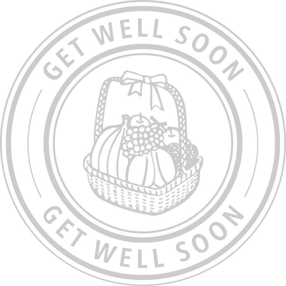 Stamp get well soon vector