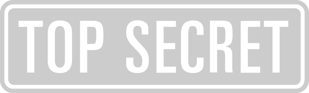 Stamp top secret vector