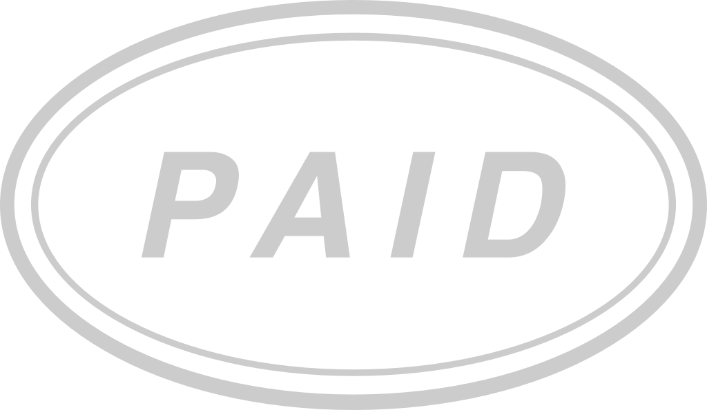 Stamp paid vector