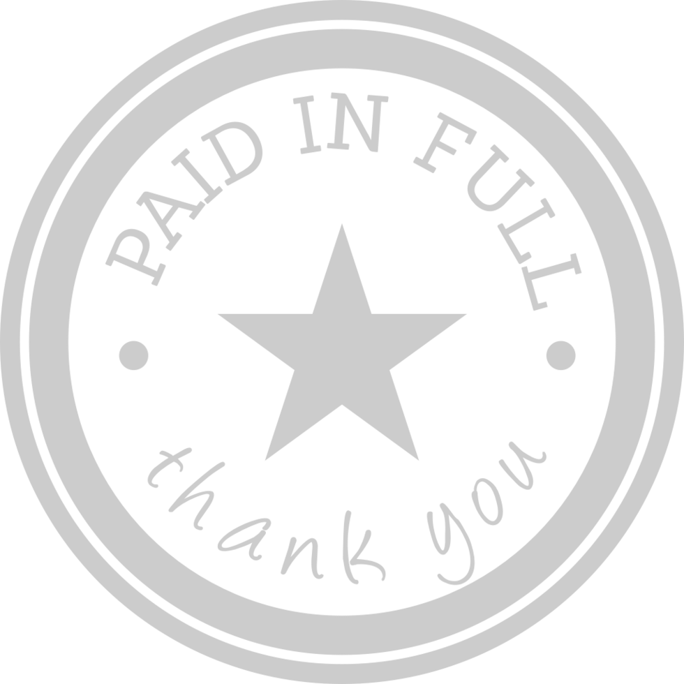 Stamp paid vector