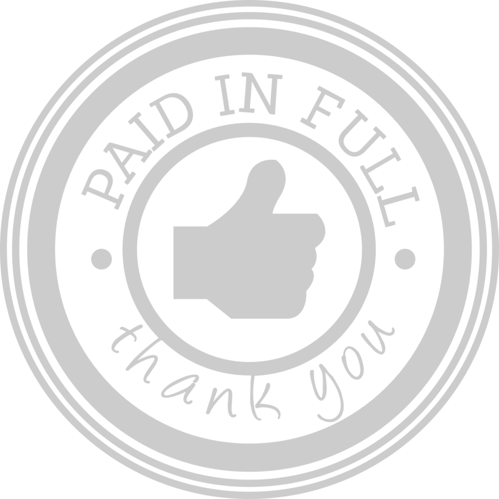 Stamp paid vector