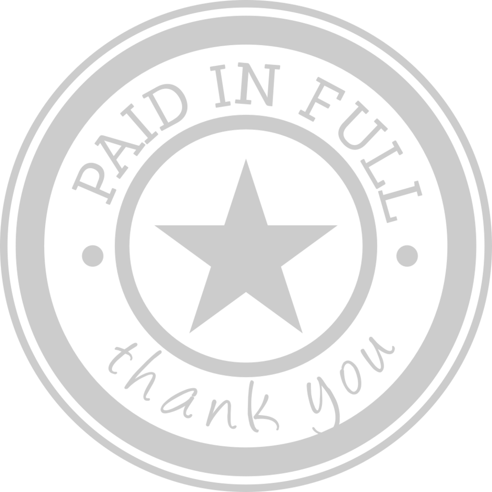 Stamp paid vector