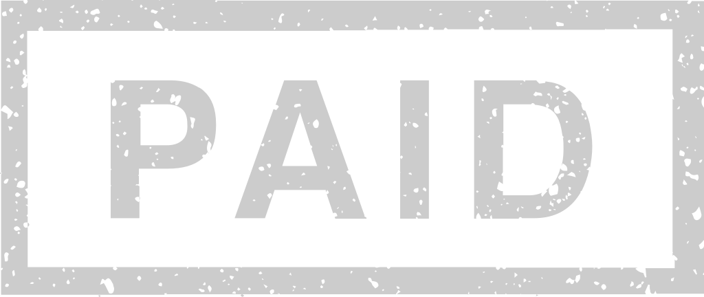 Stamp paid vector