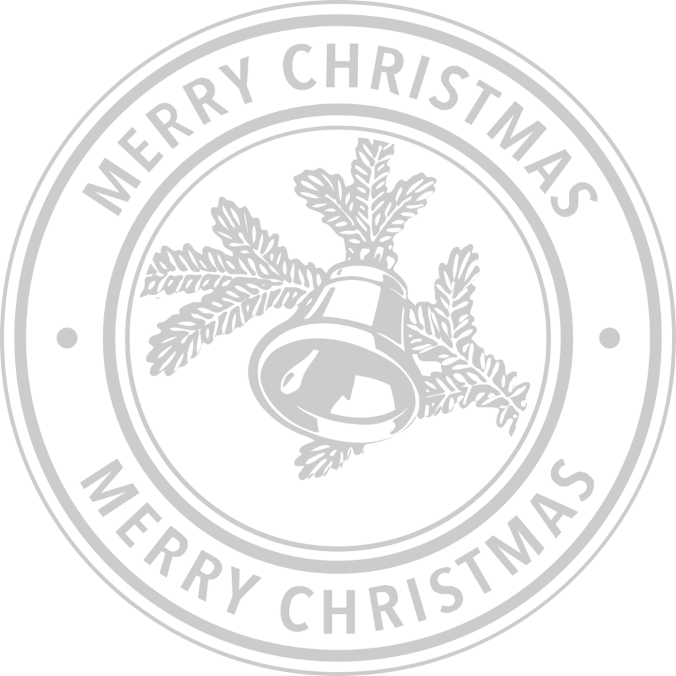 Stamp merry christmas vector