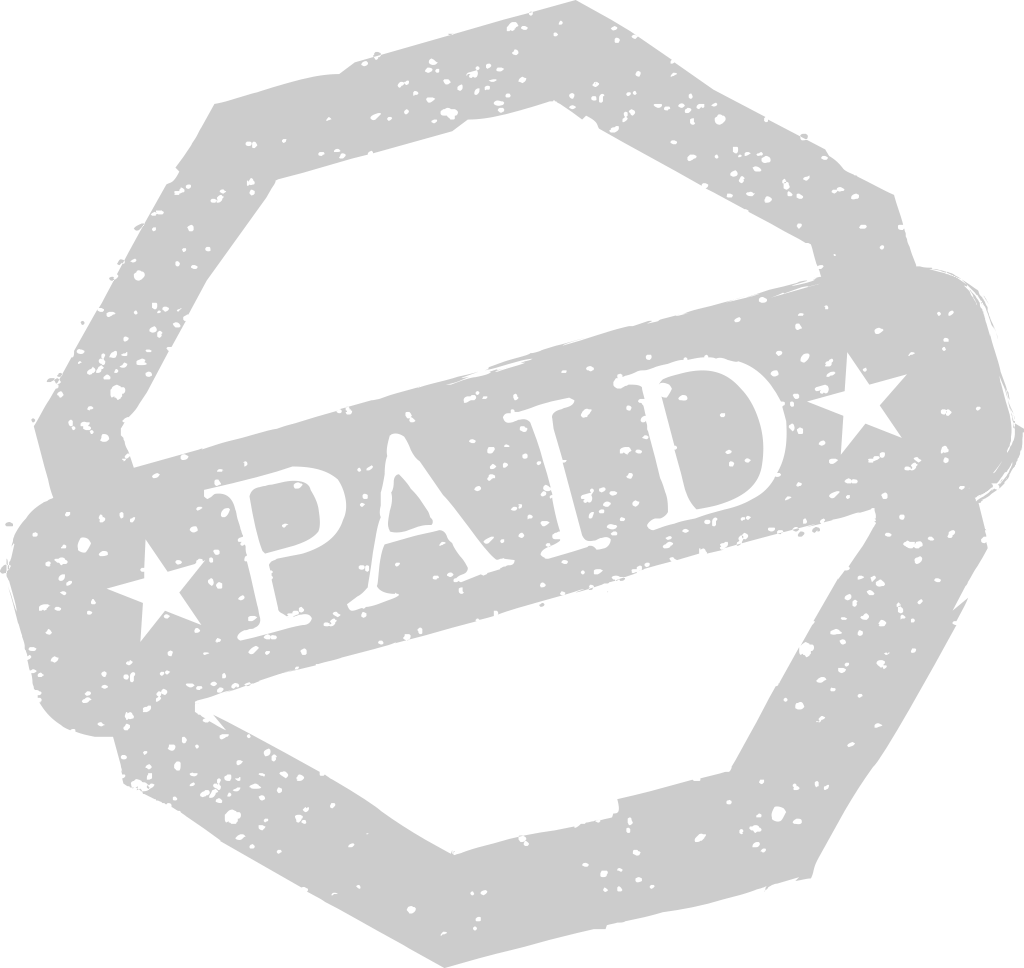 Stamp paid vector