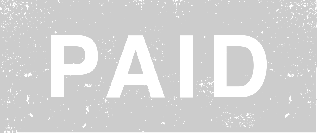 Stamp paid vector