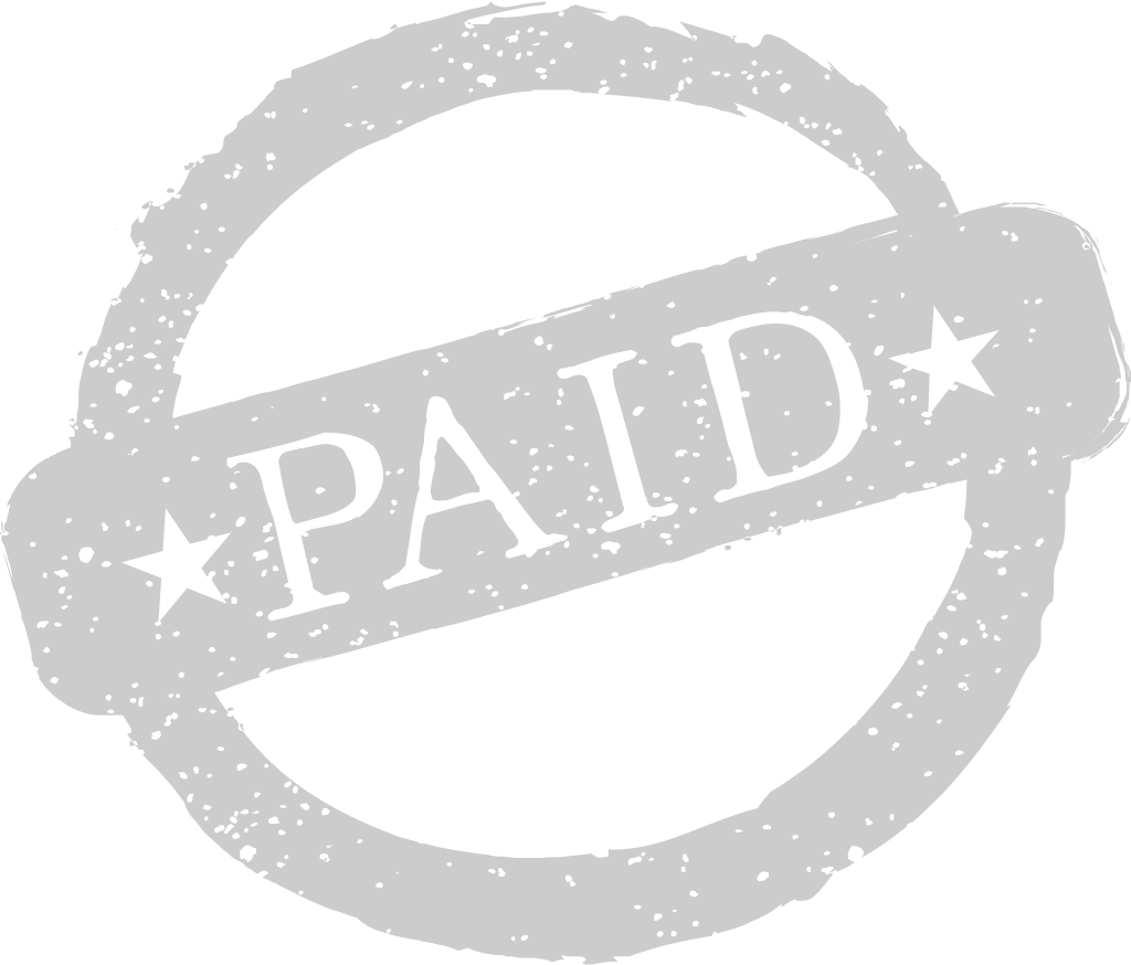 Stamp paid vector