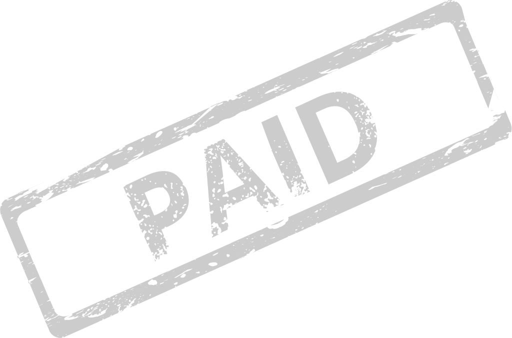 Stamp paid vector