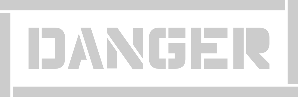 Stamp danger vector