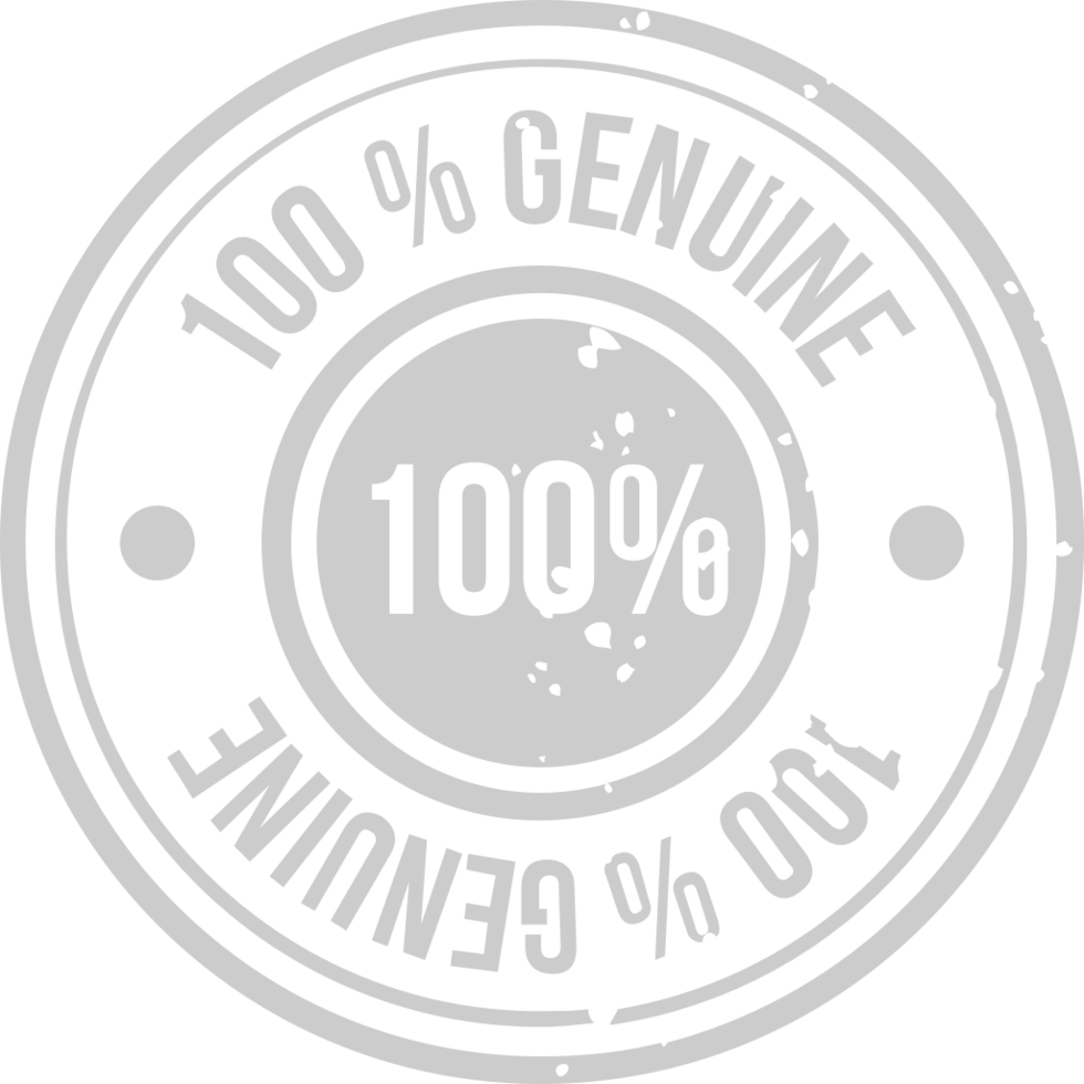 Stamp 100% genuine vector