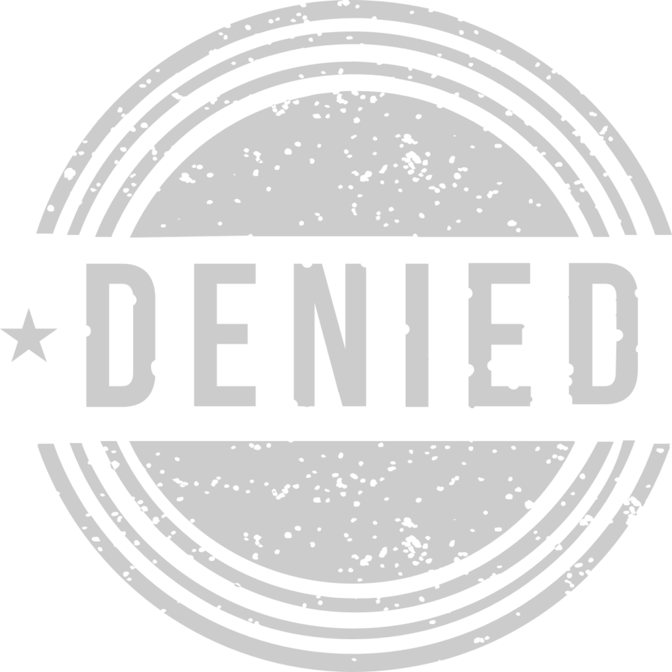 Stamp denied  vector